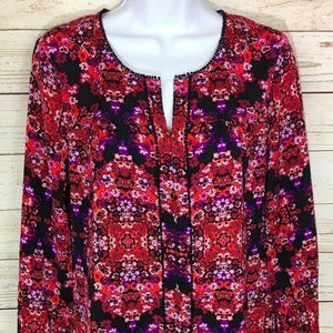 J Crew medium split neck top